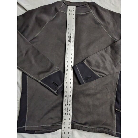QOR Sweatshirt Gray Running 1/2 Zip Polyester Stretch Thumbhole Mens Size XXL - Picture 8 of 11